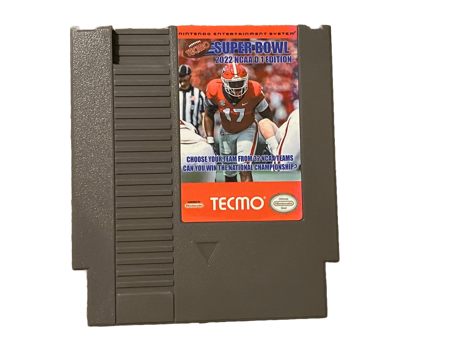 Tecmo Super Bowl 2022 NCAA Edition Nintendo NES Video Game