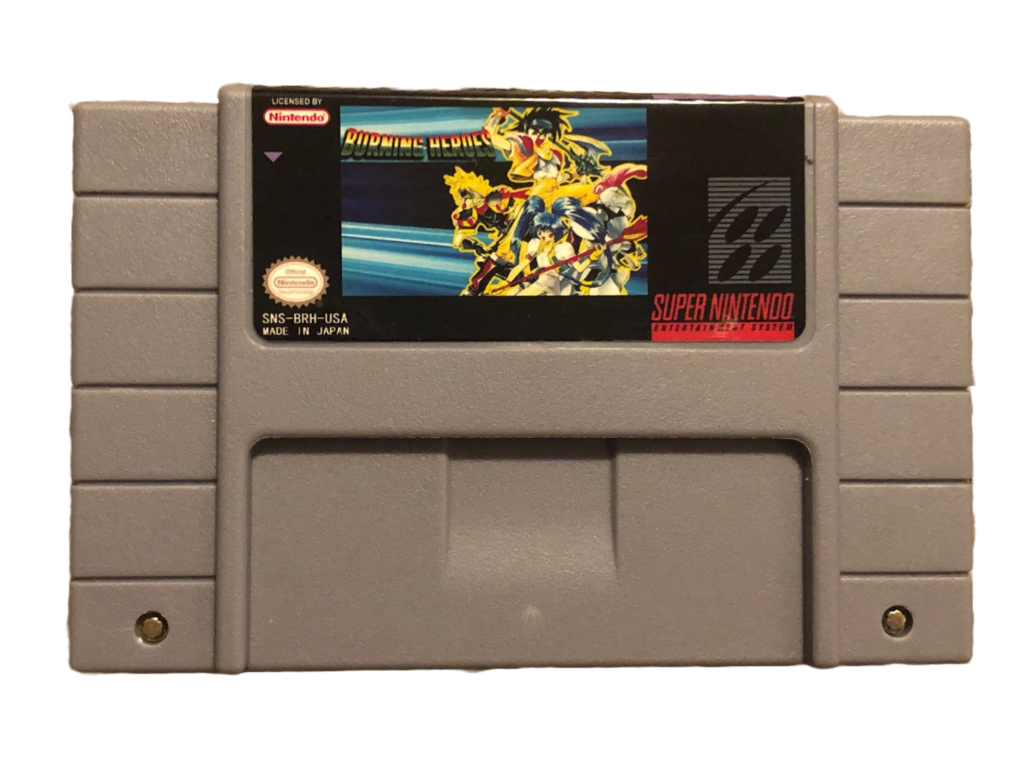 Burning Heroes Super Nintendo SNES Video Game