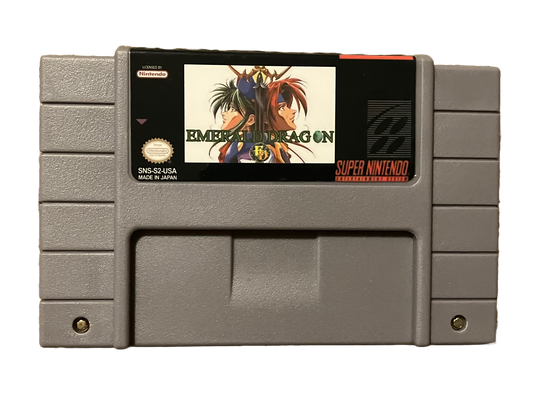 Emerald Dragon Super Nintendo SNES Video Game