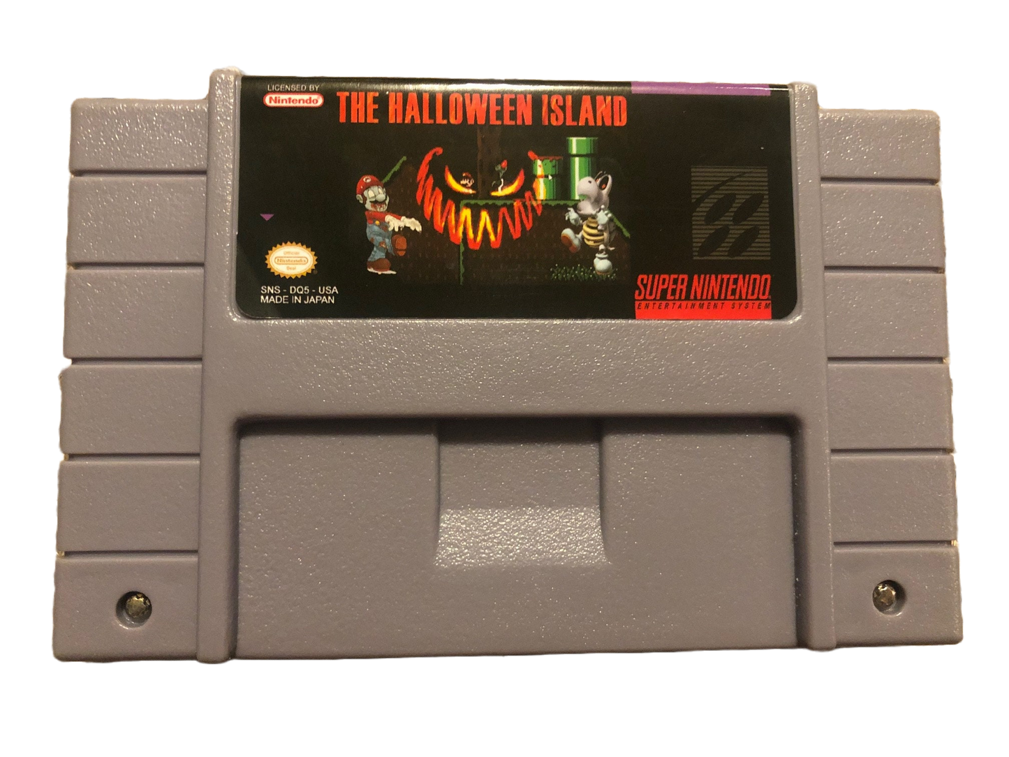 Super Mario World The Halloween Island Super Nintendo SNES Video Game