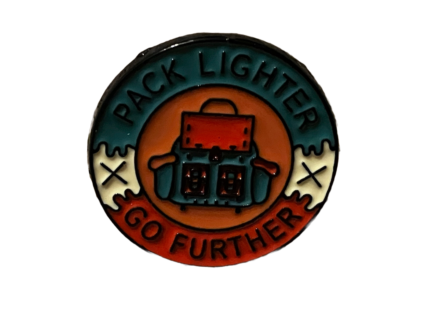 Pack Lighter Go Further Enamel Pin