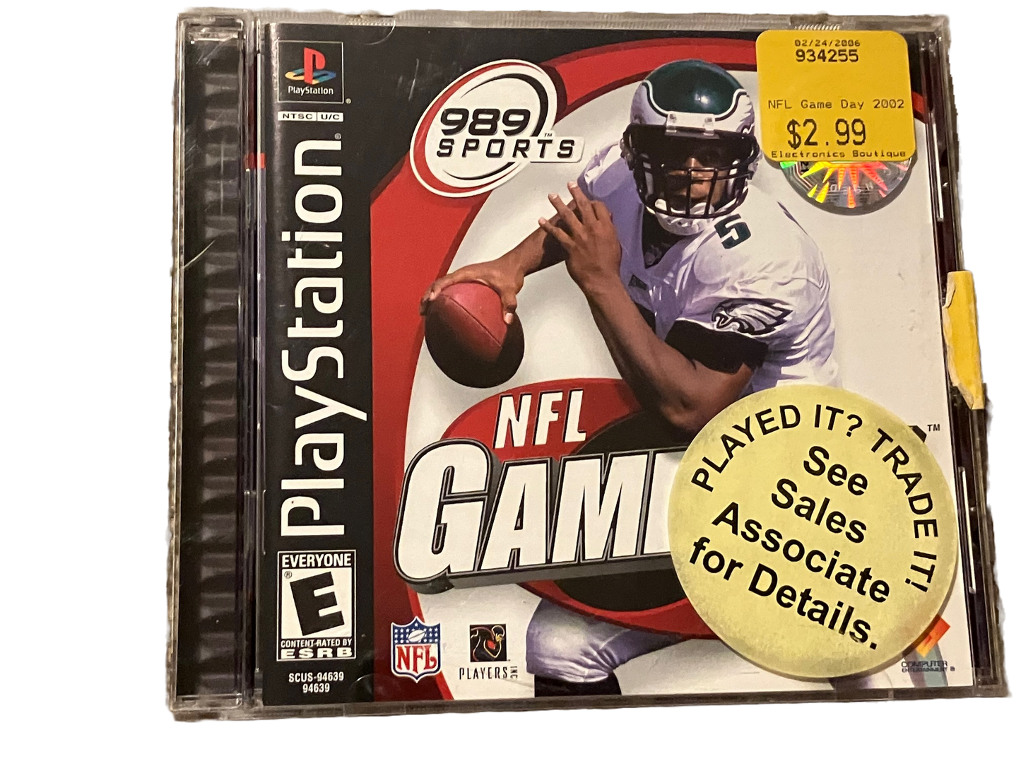 NFL Gameday 2002 Sony PlayStation Video Game