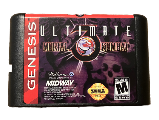 Ultimate Mortal Kombat 3 Sega Genesis Video Game