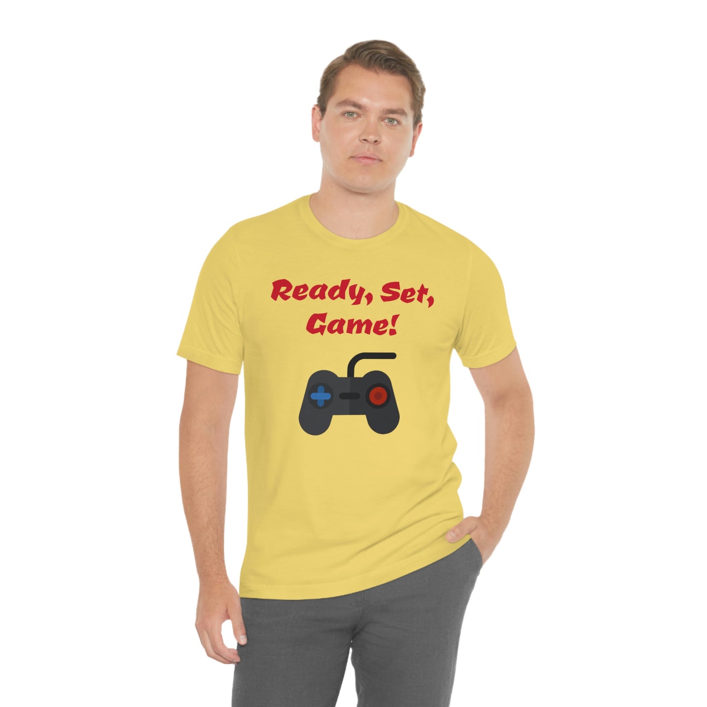 Ready, Set, Game! Unisex Jersey Short Sleeve Tee