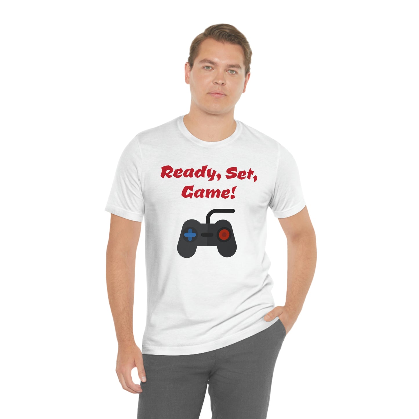 Ready, Set, Game! Unisex Jersey Short Sleeve Tee