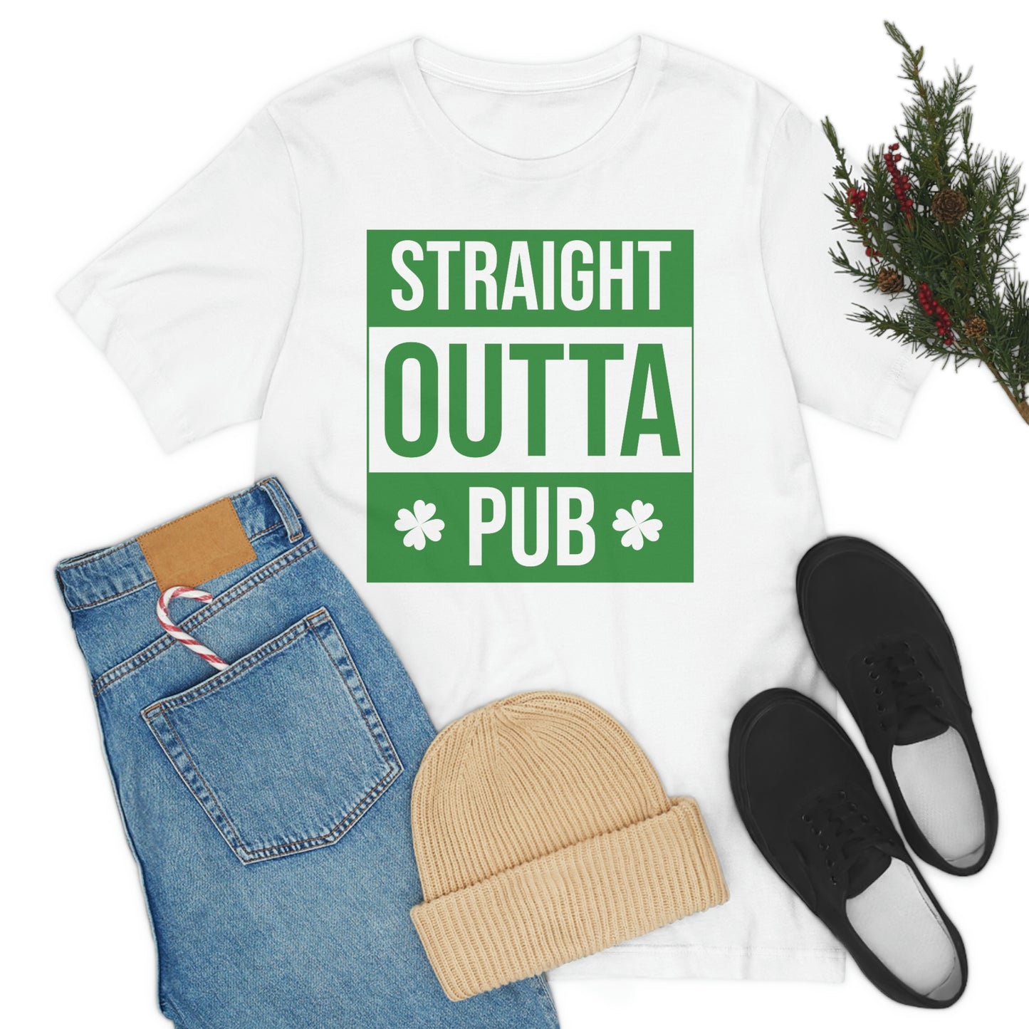 Straight Outta Pub Unisex Jersey Short Sleeve Tee