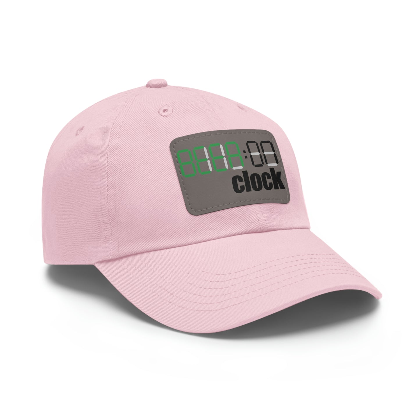 Beer on Clock Dad Hat with Leather Patch