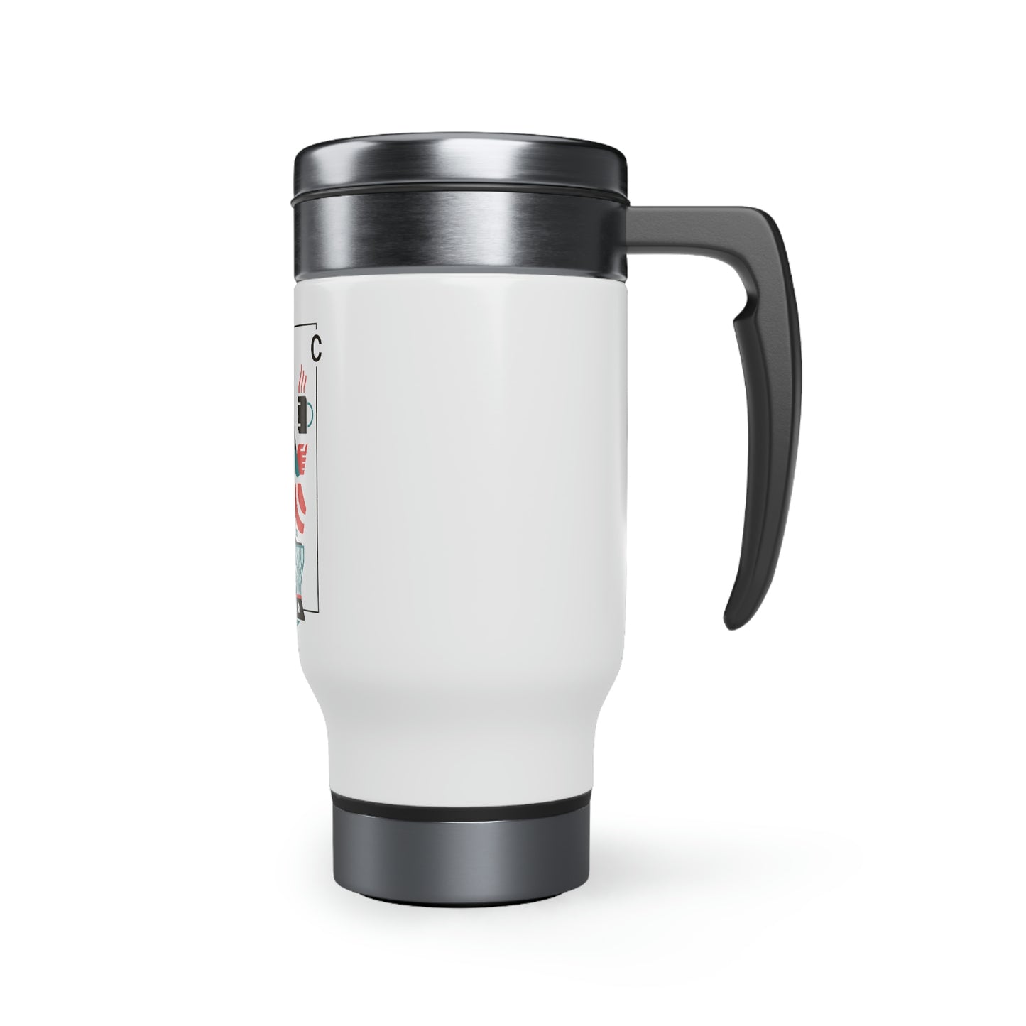 Kings & Coffee Travel Mug with Handle, 14oz