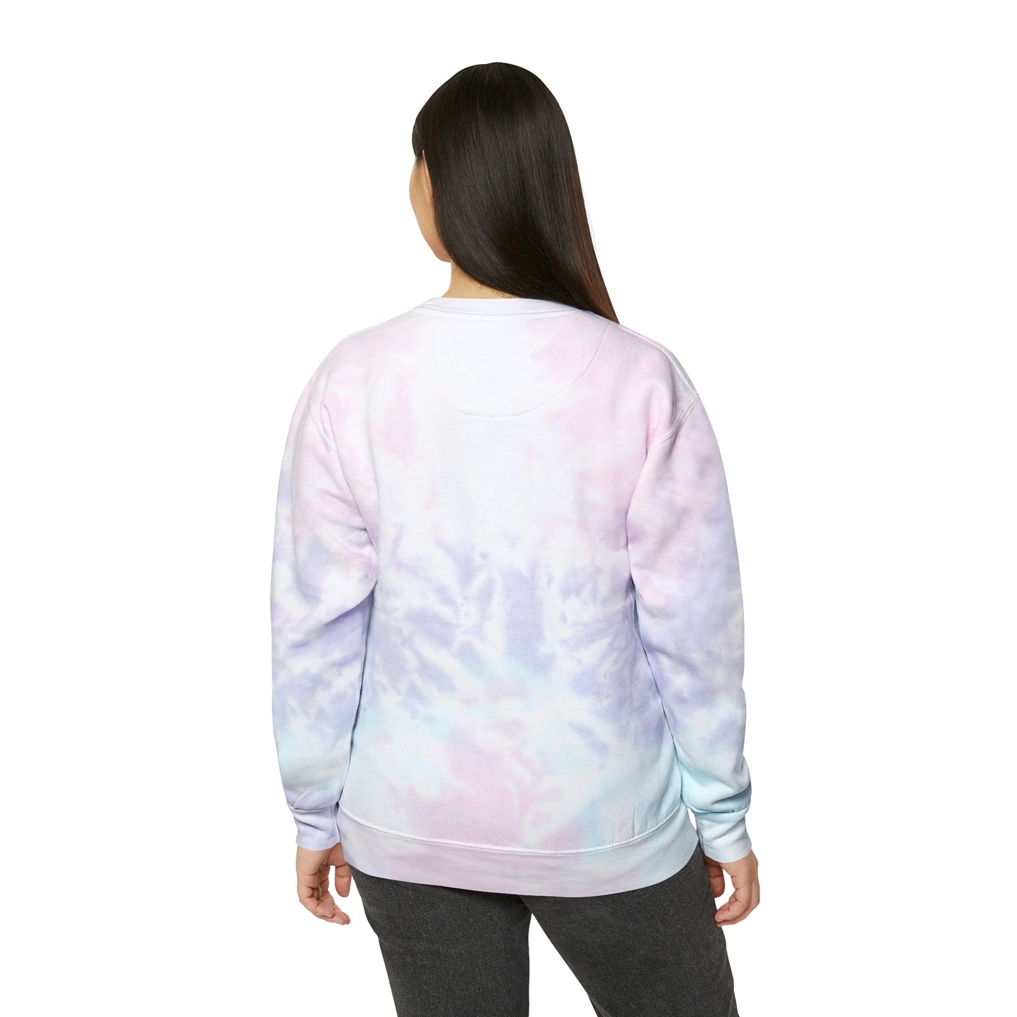 Dice Hearts Style Unisex Tie-Dye Sweatshirt