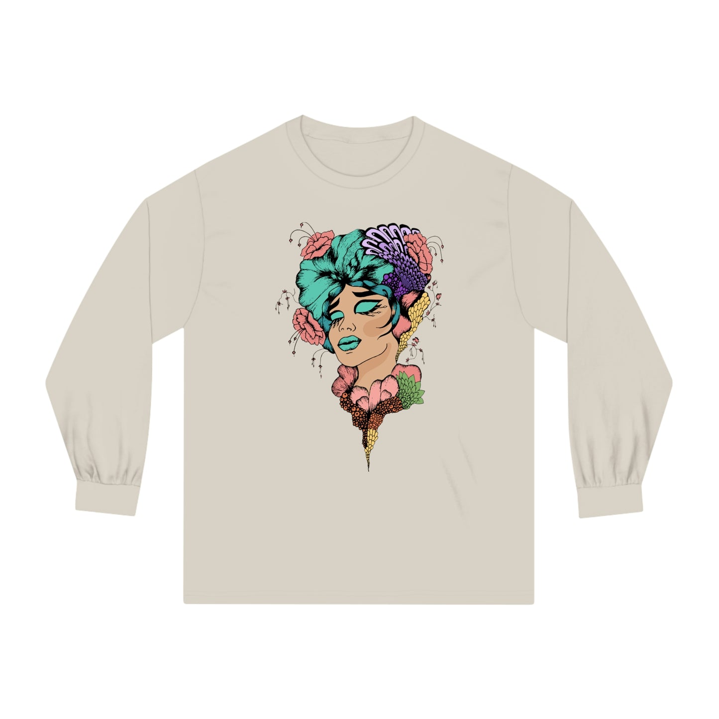 Floral Woman Alternate Unisex Classic Long Sleeve T-Shirt