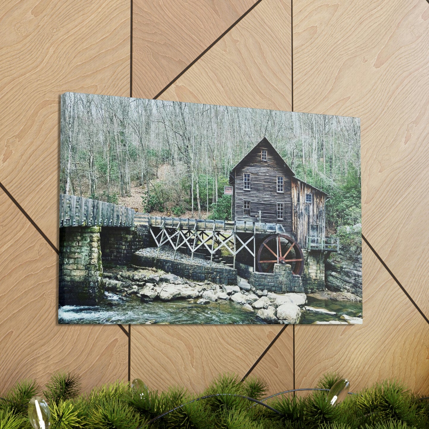 Grist Mill Scenic Canvas Gallery Wraps