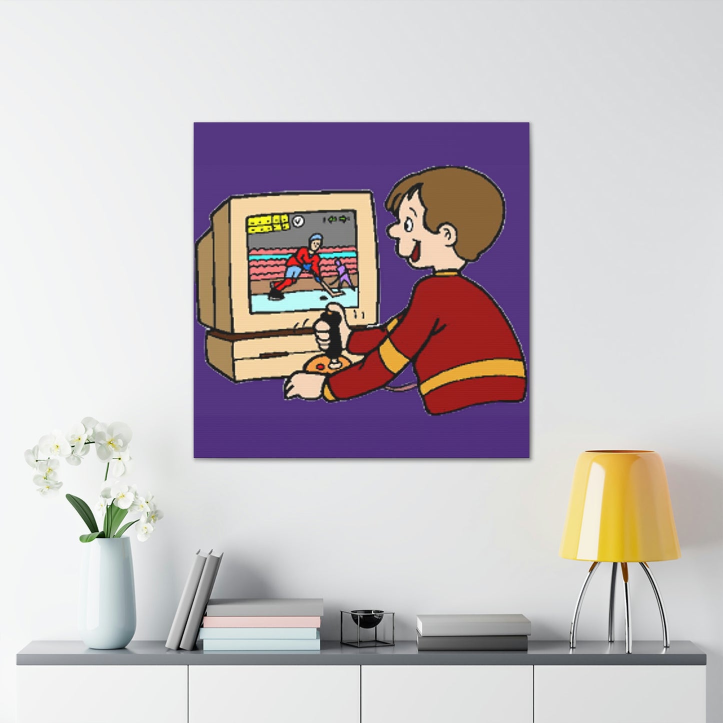 Old School Gamer Canvas Gallery Wraps