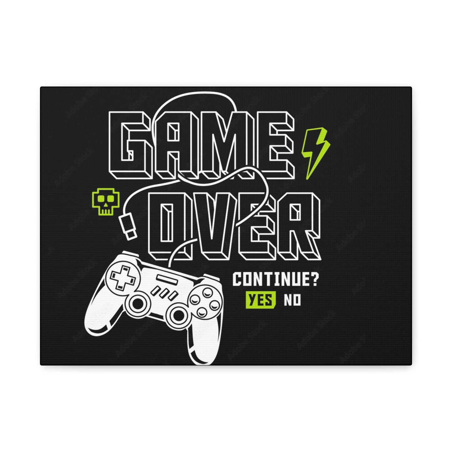 Game Over Canvas Gallery Wraps