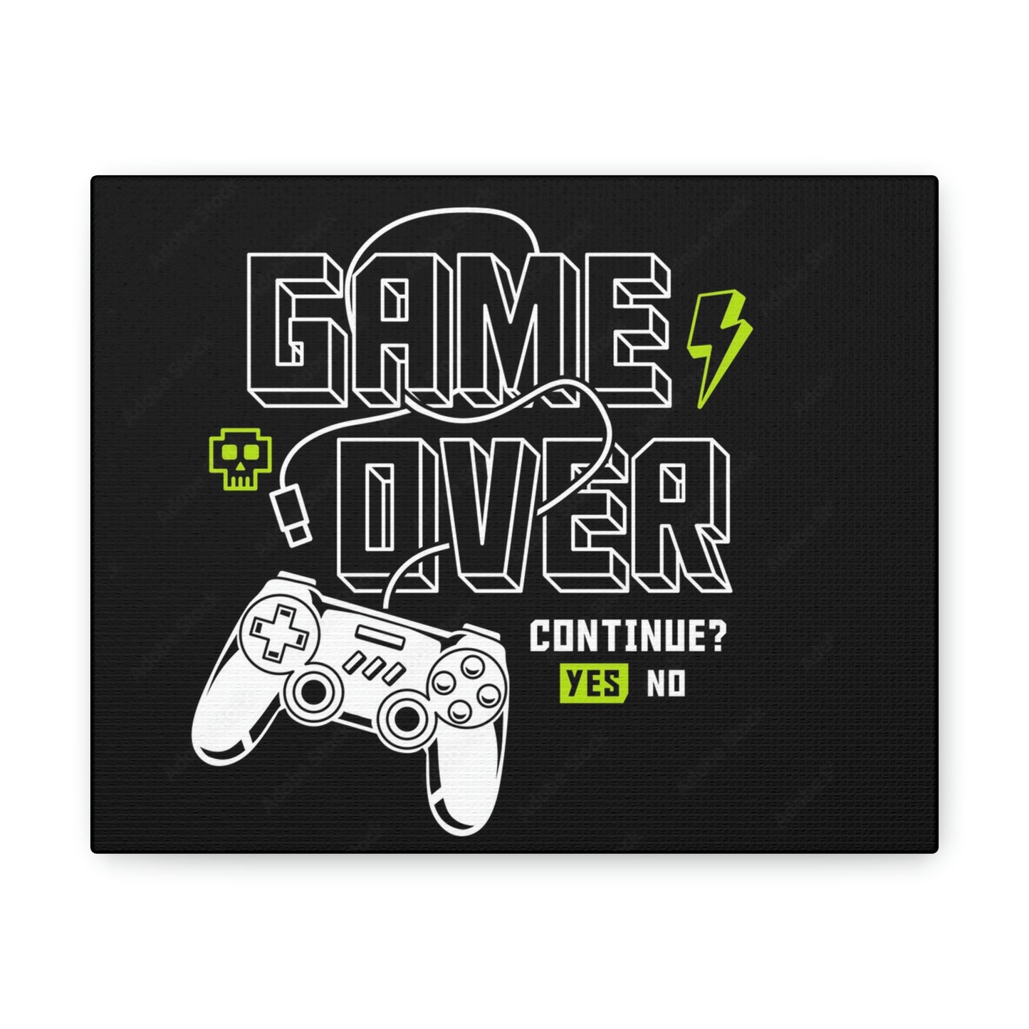 Game Over Canvas Gallery Wraps