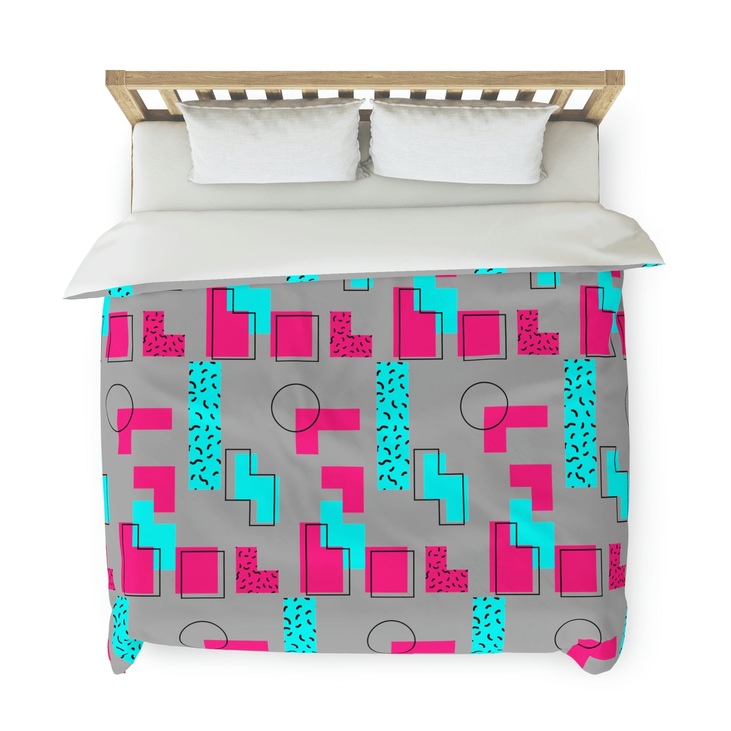 Tetris Style Pattern Duvet Cover