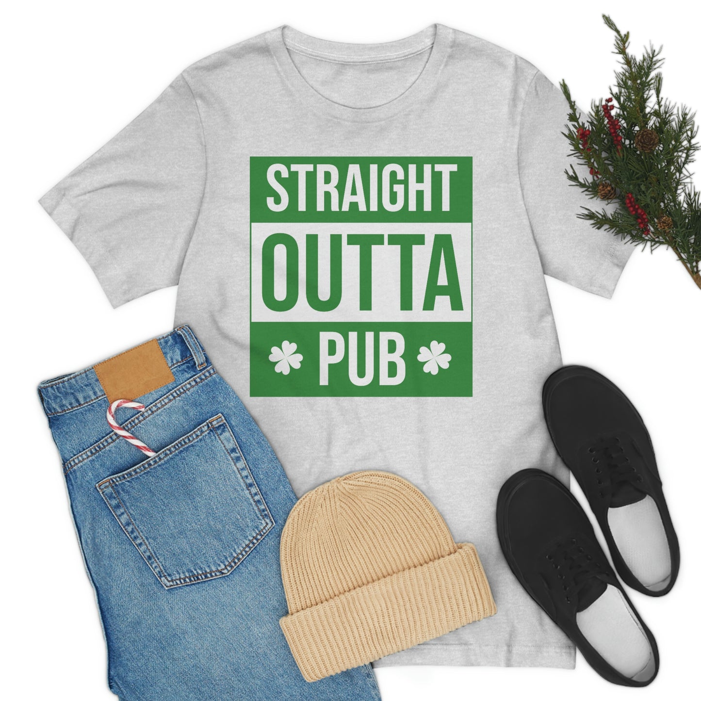 Straight Outta Pub Unisex Jersey Short Sleeve Tee