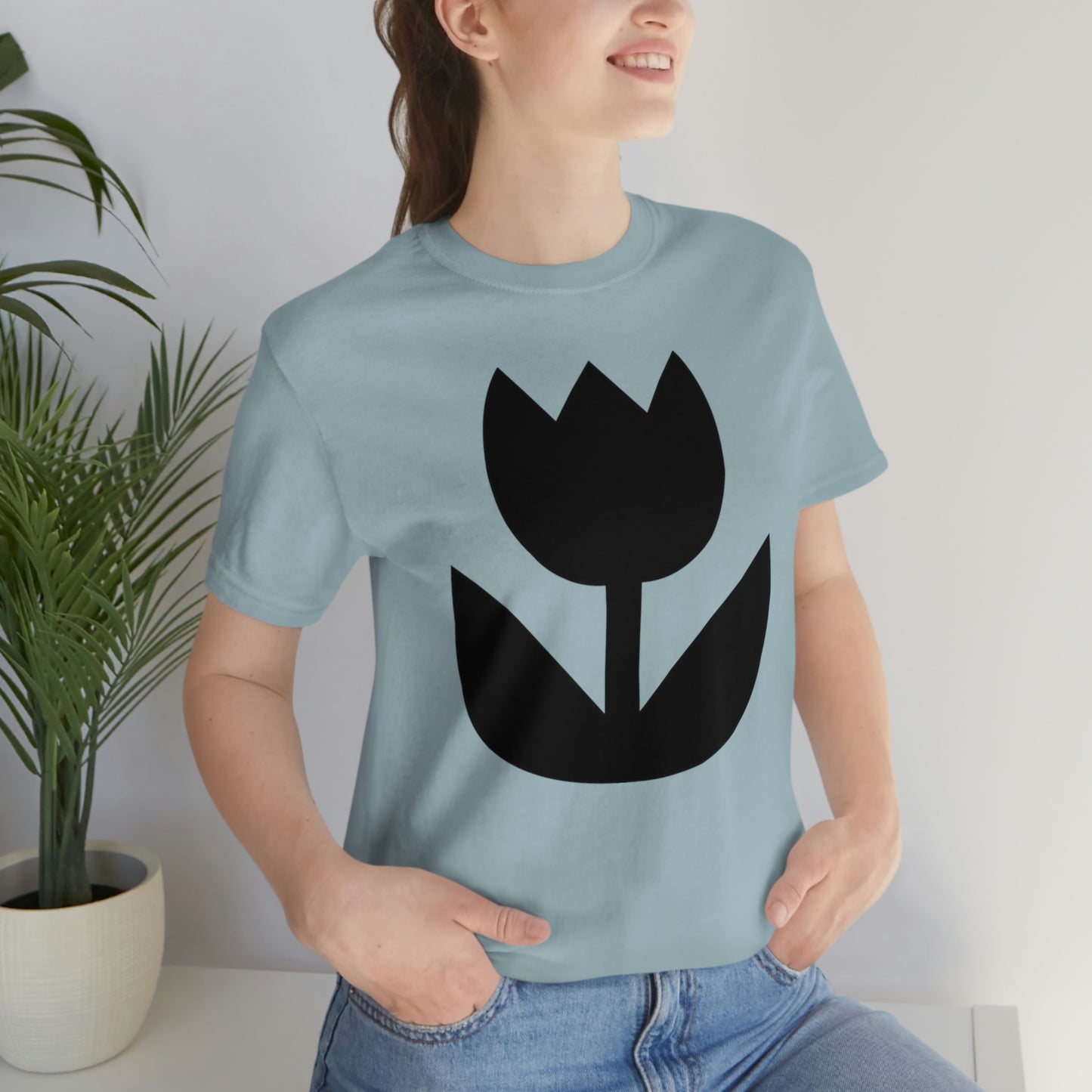 Video Game Retro Style Flower Unisex Jersey Short Sleeve Tee