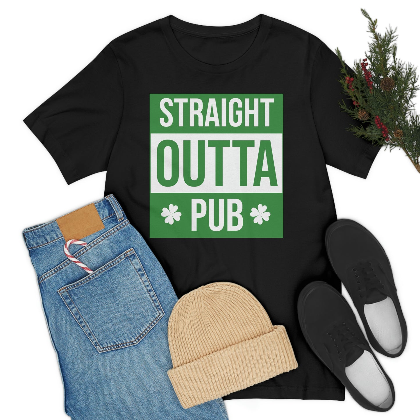 Straight Outta Pub Unisex Jersey Short Sleeve Tee