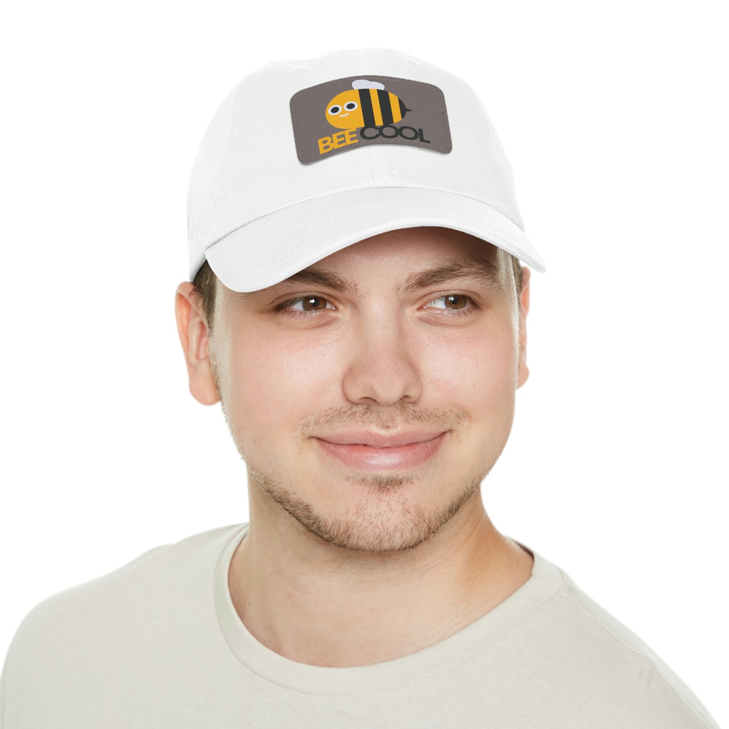 Bee Cool Dad Hat with Leather Patch