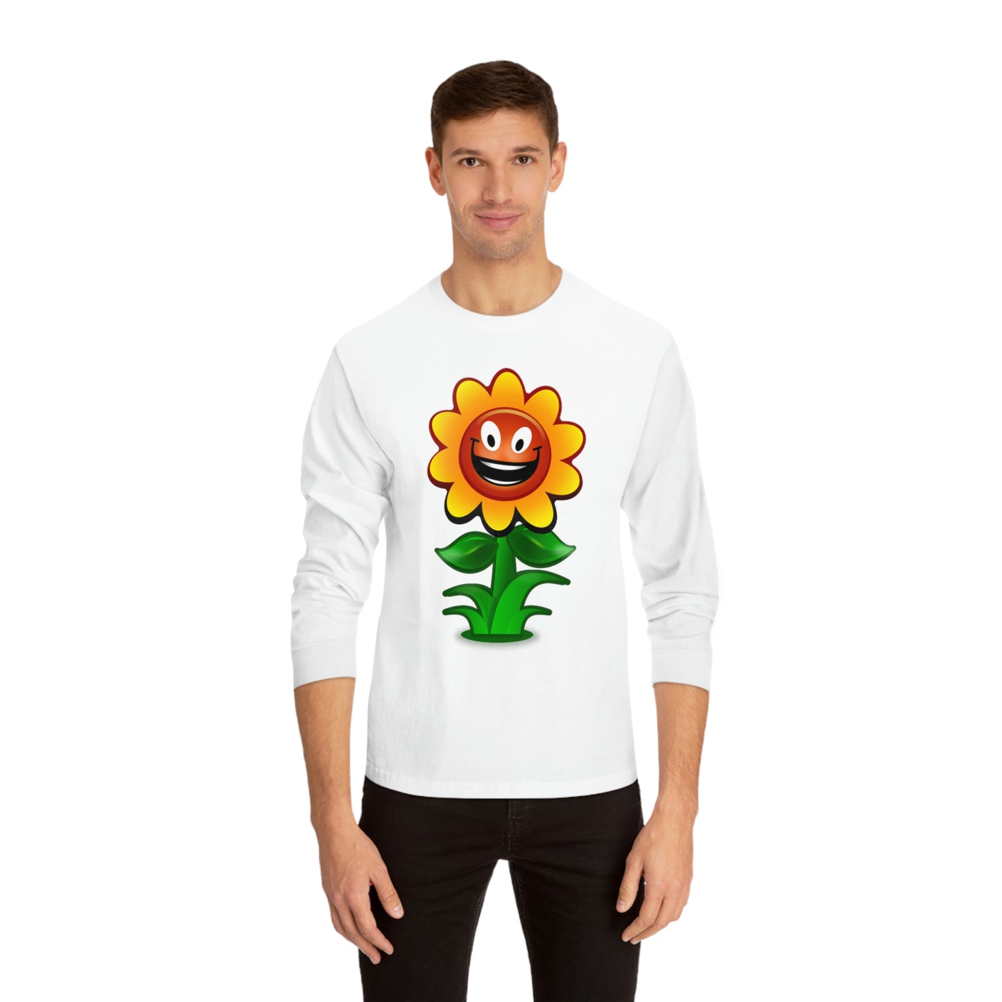 Video Game Retro Style Flower Unisex Classic Long Sleeve T-Shirt