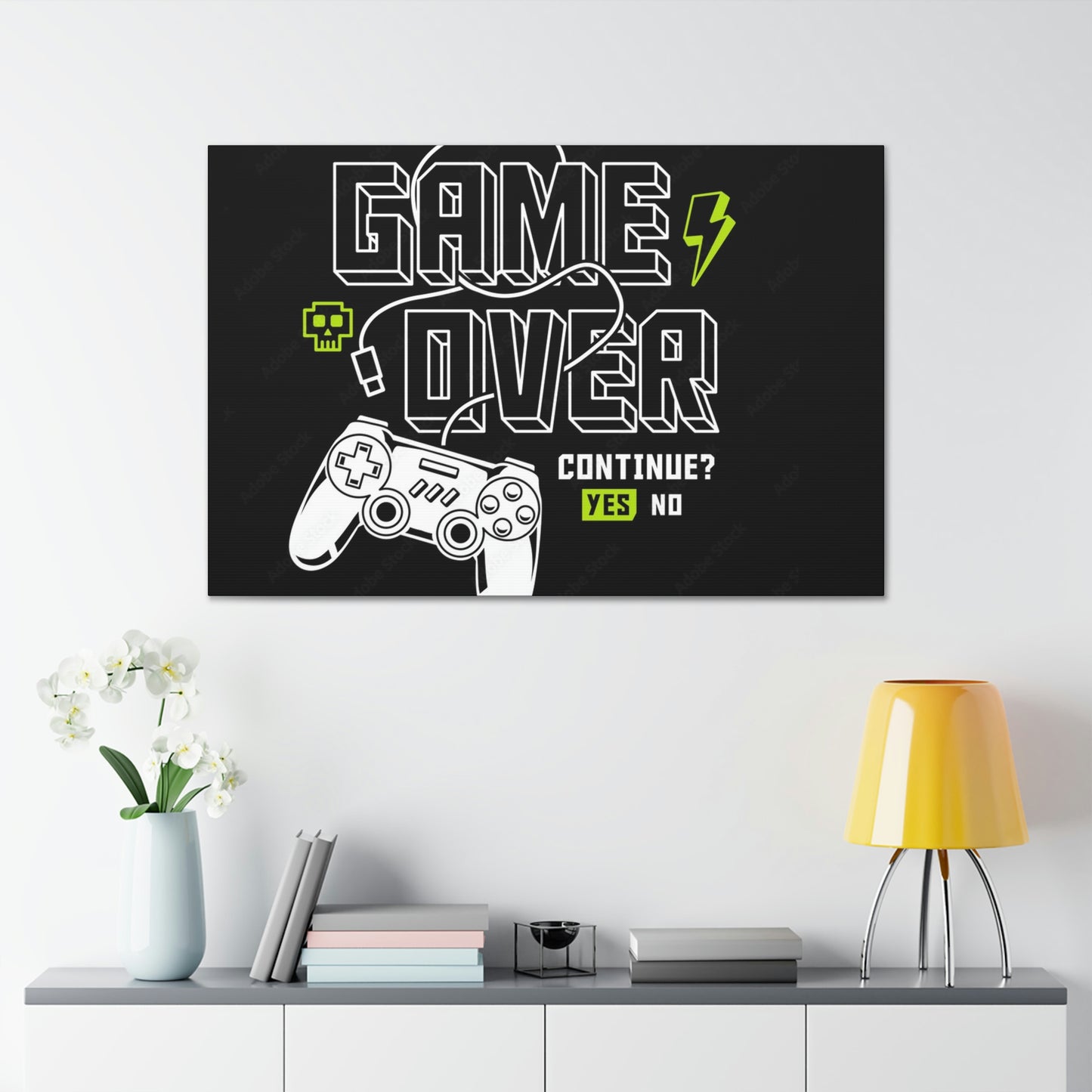 Game Over Canvas Gallery Wraps