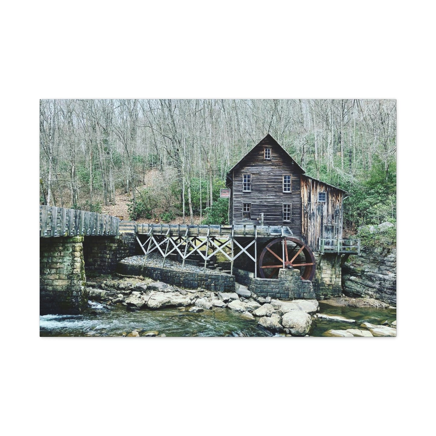 Grist Mill Scenic Canvas Gallery Wraps