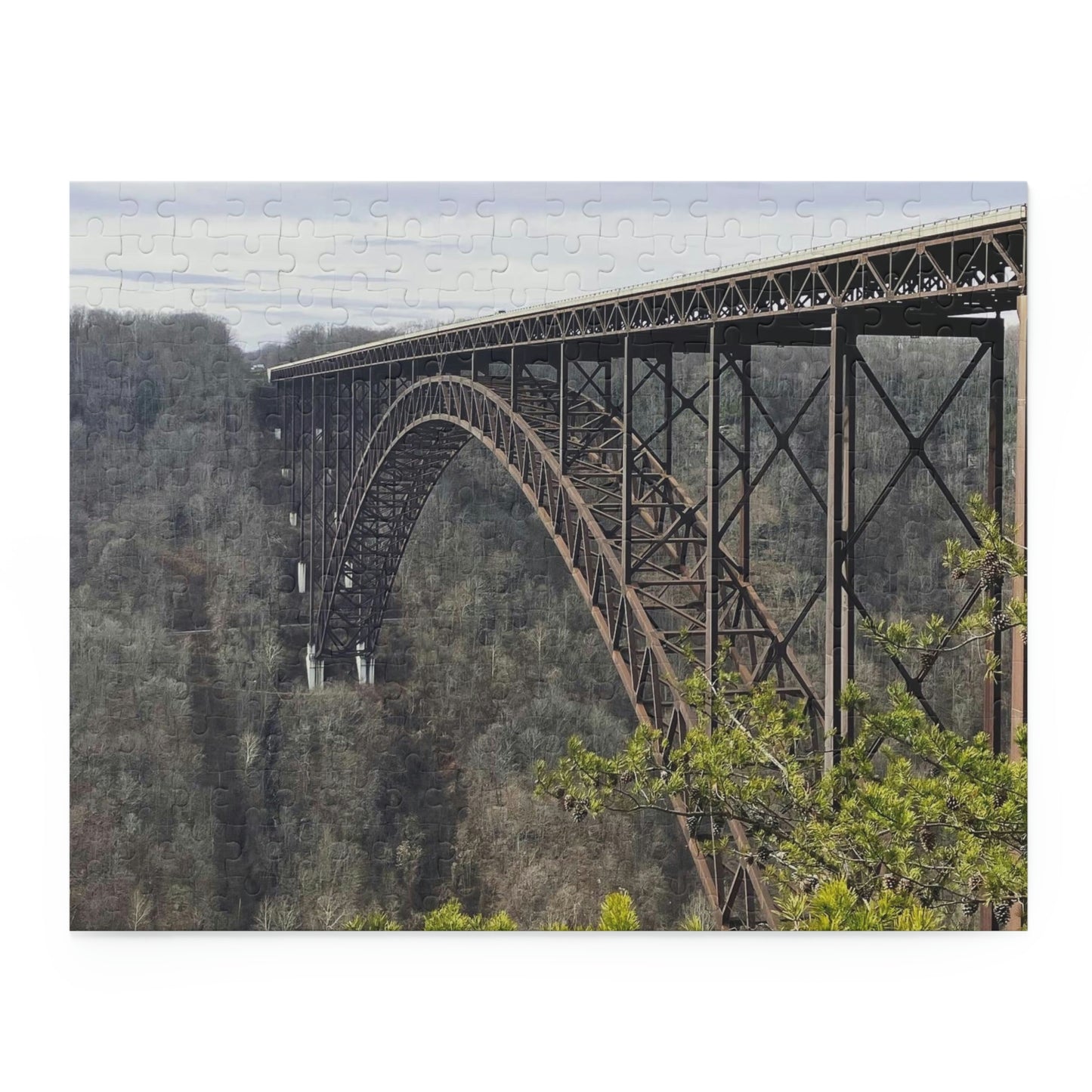 New River Gorge Bridge Scenic Puzzle (120, 252, 500-Piece)