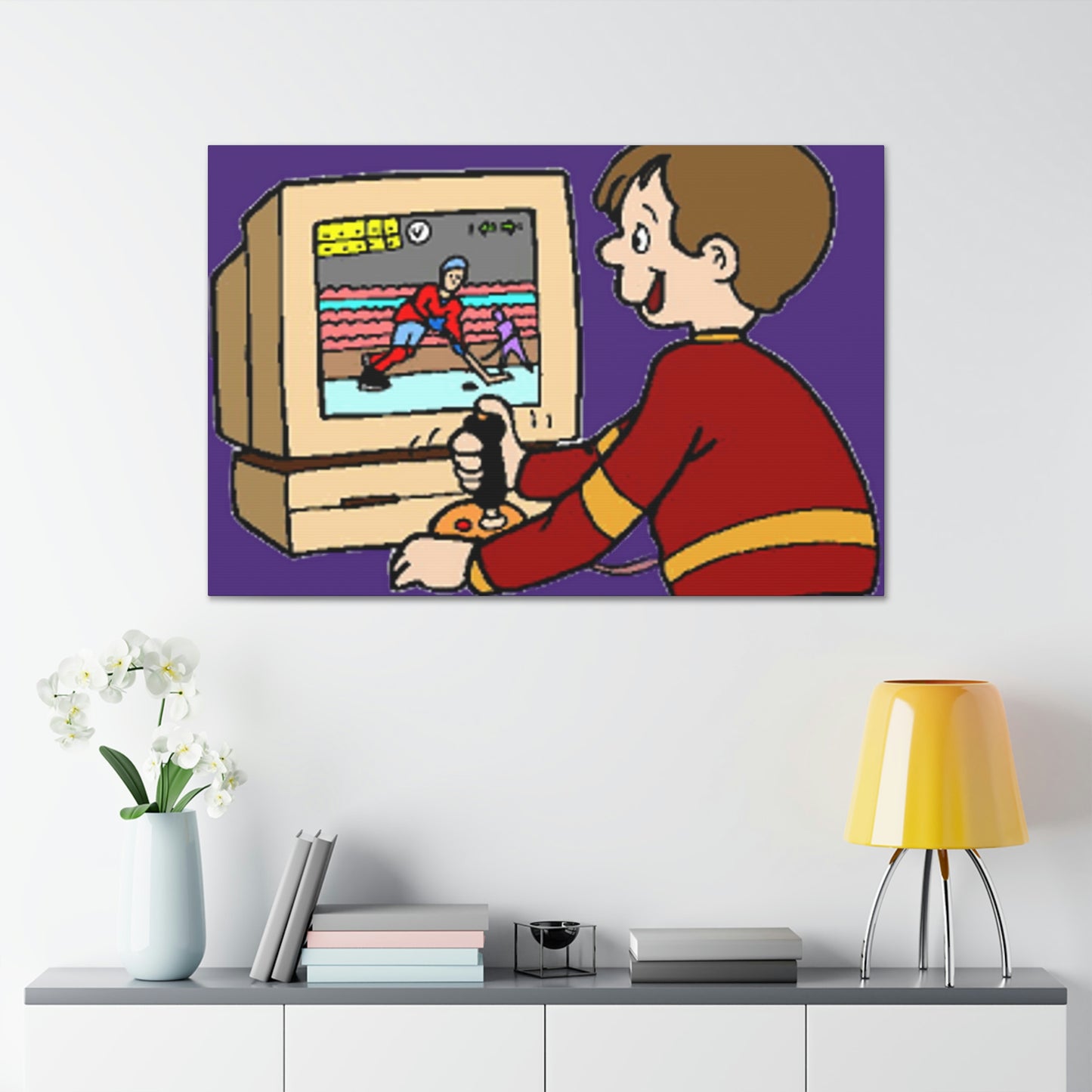 Old School Gamer Canvas Gallery Wraps