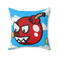 Video Game Style Spun Polyester Square Pillow