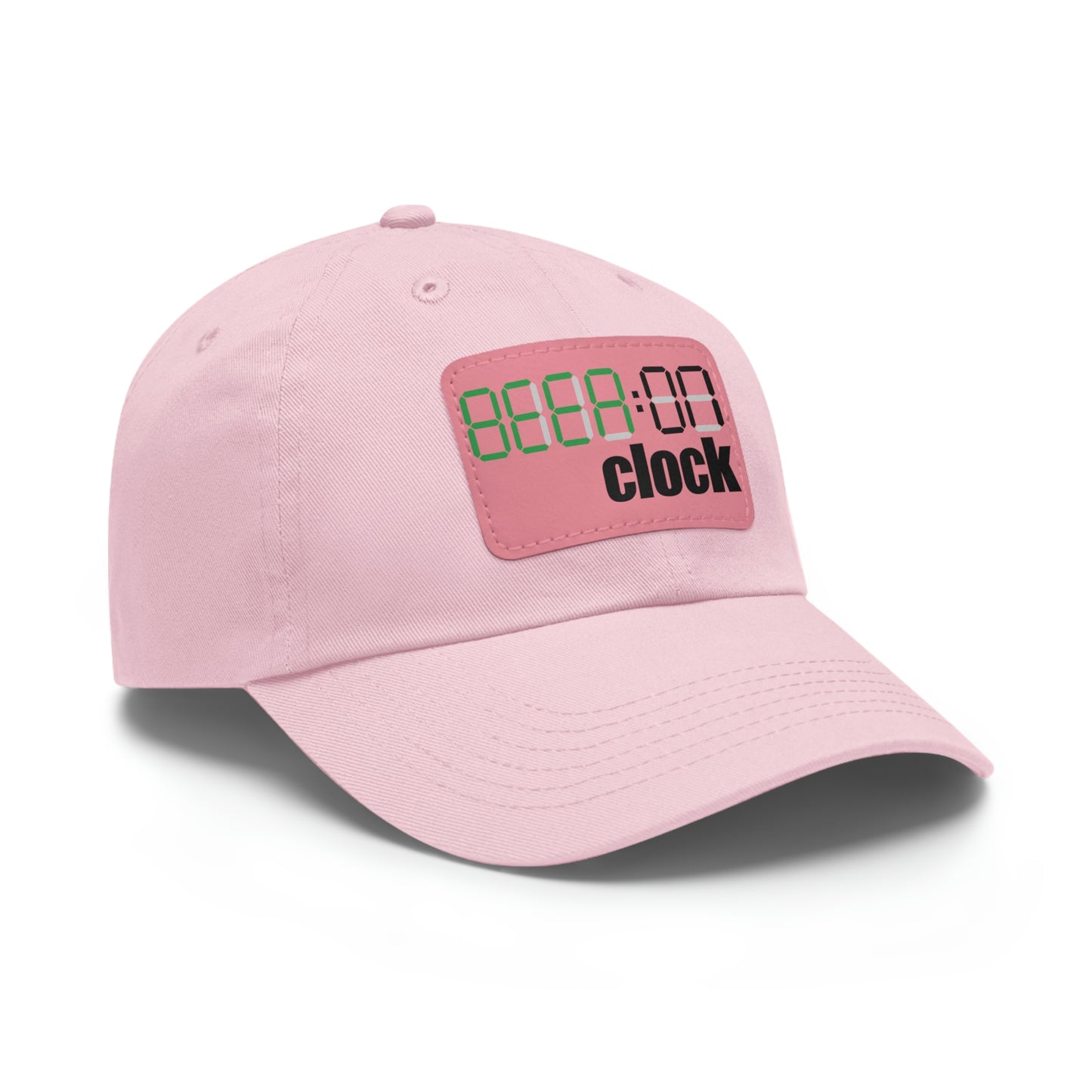 Beer on Clock Dad Hat with Leather Patch