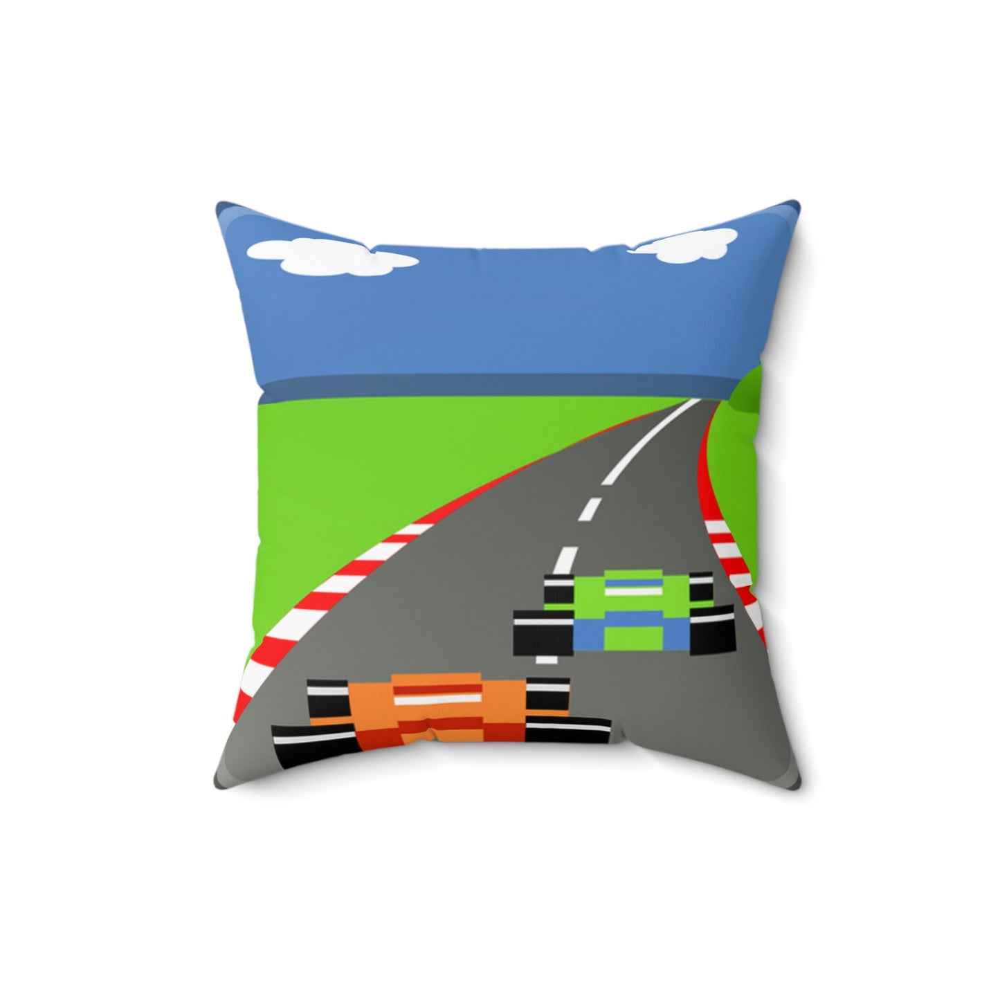 Pole Position Style Spun Polyester Square Pillow