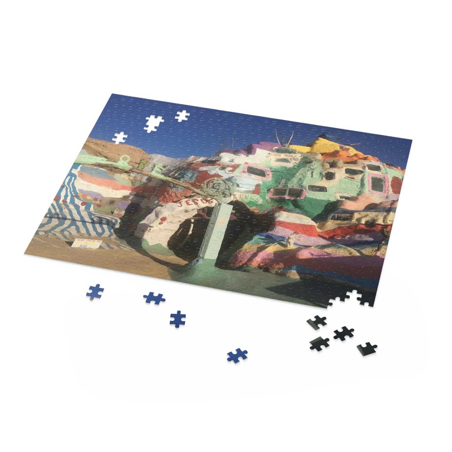 Salvation Mountain Slab City Scenic Puzzle (120, 252, 500-Piece)