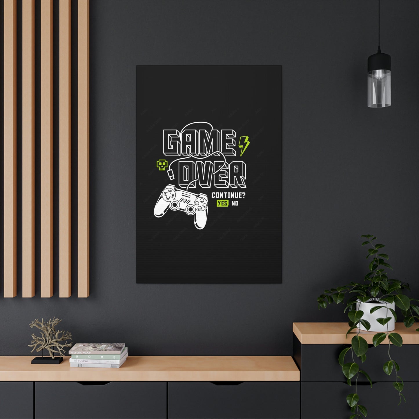 Game Over Canvas Gallery Wraps