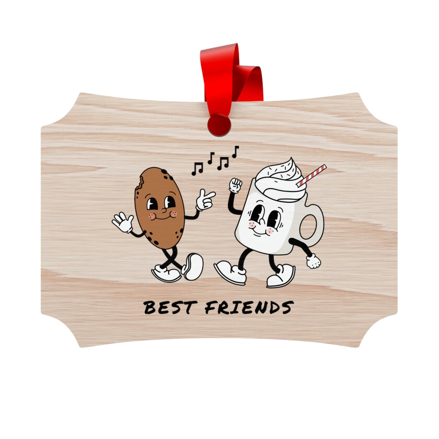 Best Friends Wooden Christmas Ornaments