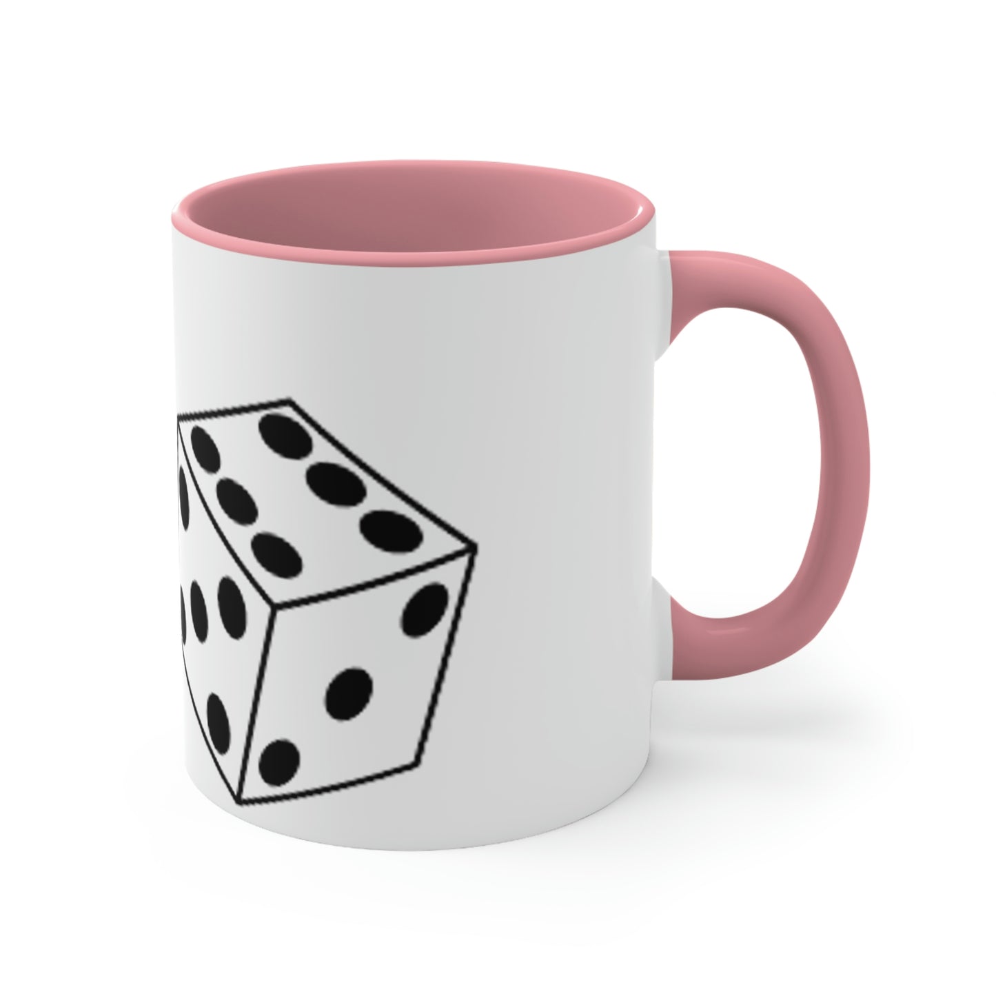 Dice Roll Accent Coffee Mug, 11oz