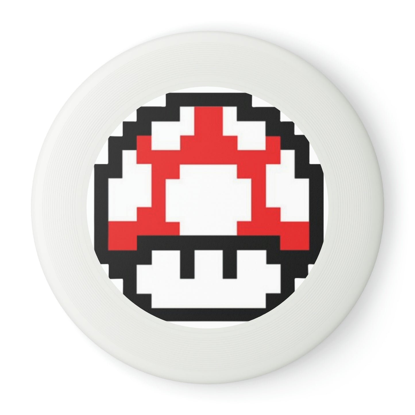 Red 8 Bit Style Mushroom Wham-O Frisbee