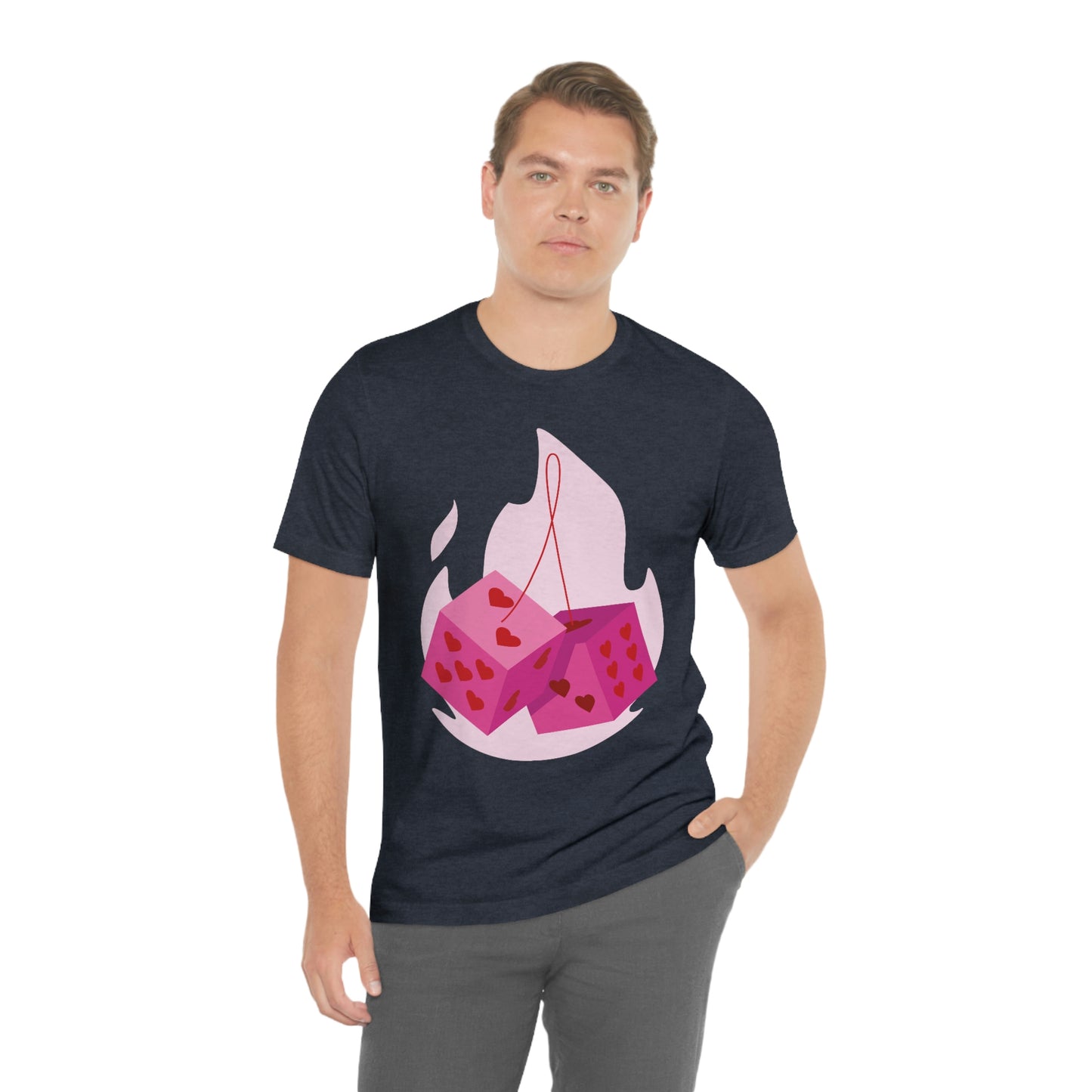 Dice Hearts Unisex Jersey Short Sleeve Tee