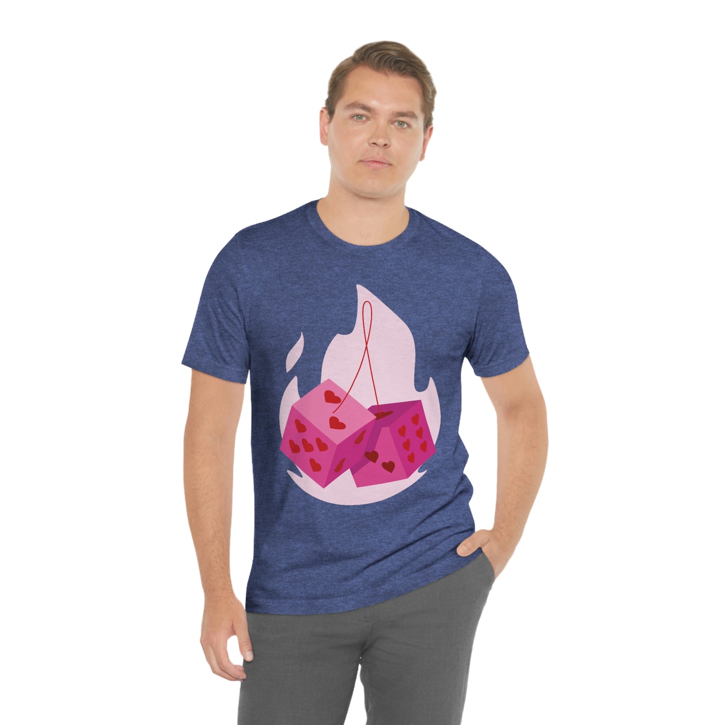 Dice Hearts Unisex Jersey Short Sleeve Tee