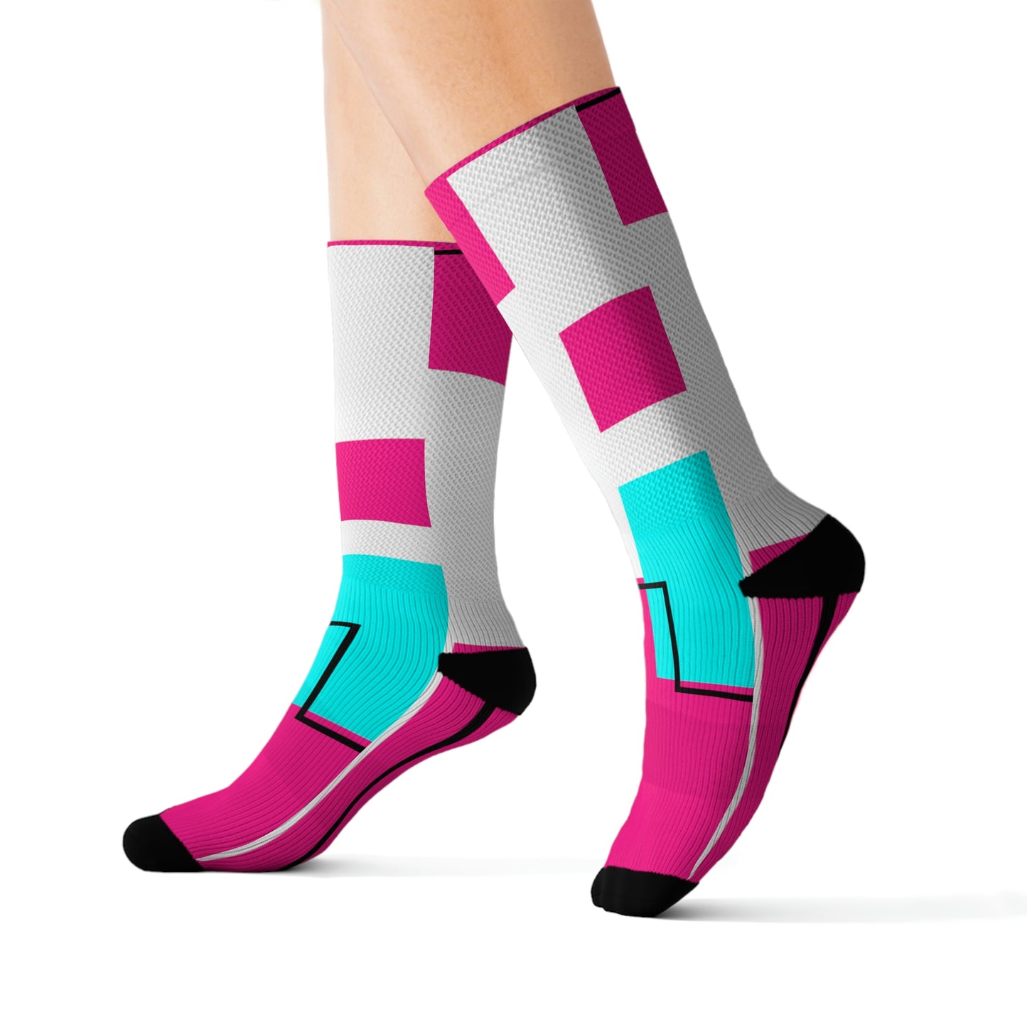 Tetris Style Sublimation Socks