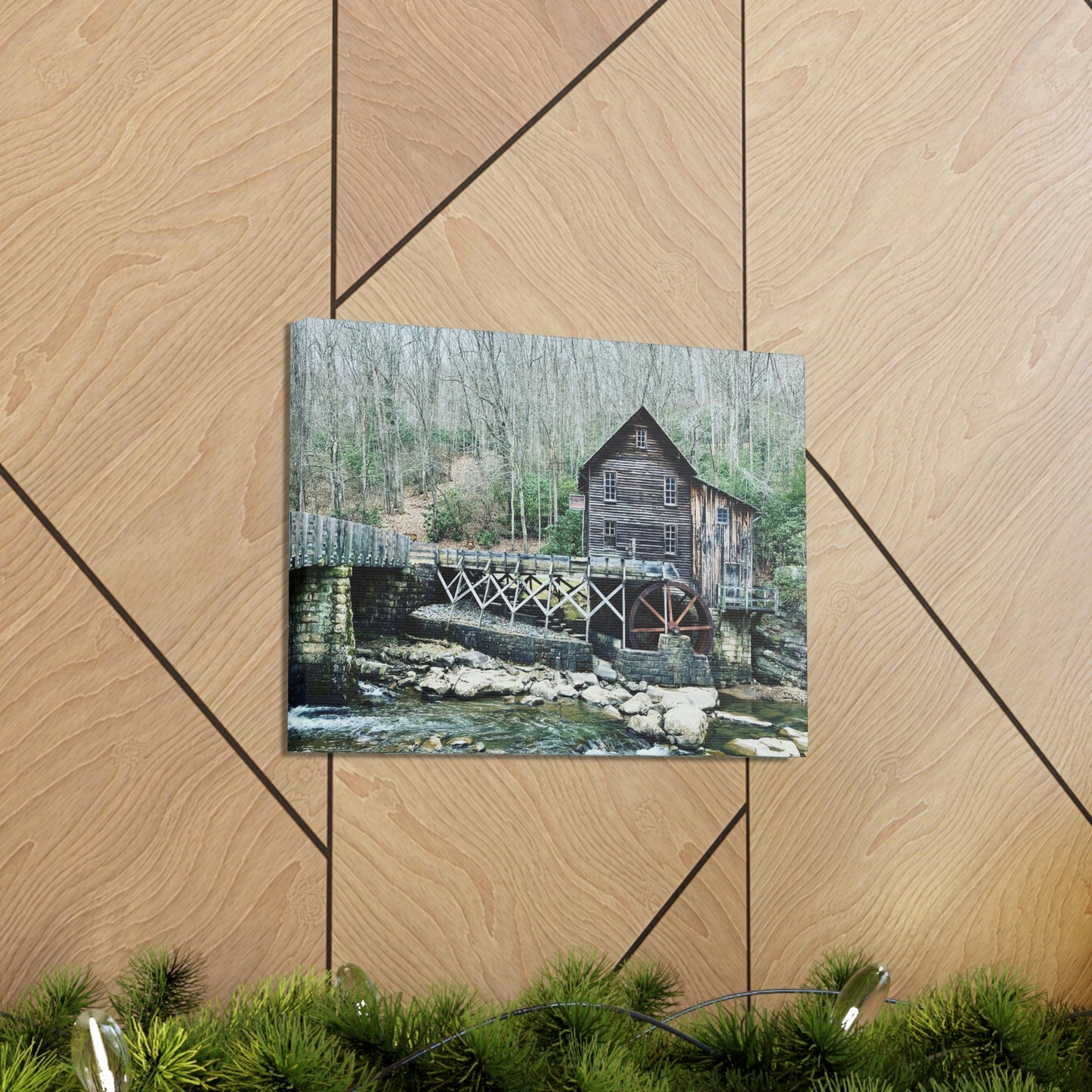 Grist Mill Scenic Canvas Gallery Wraps