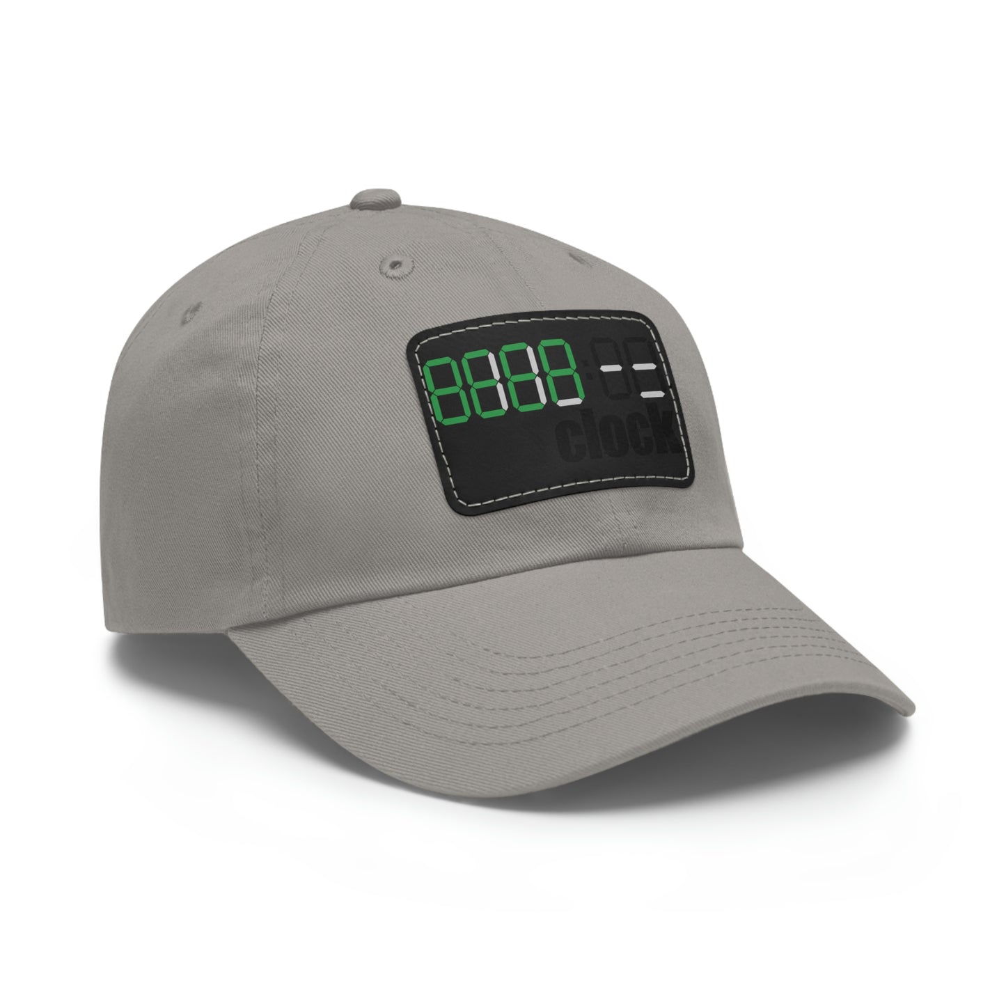 Beer on Clock Dad Hat with Leather Patch