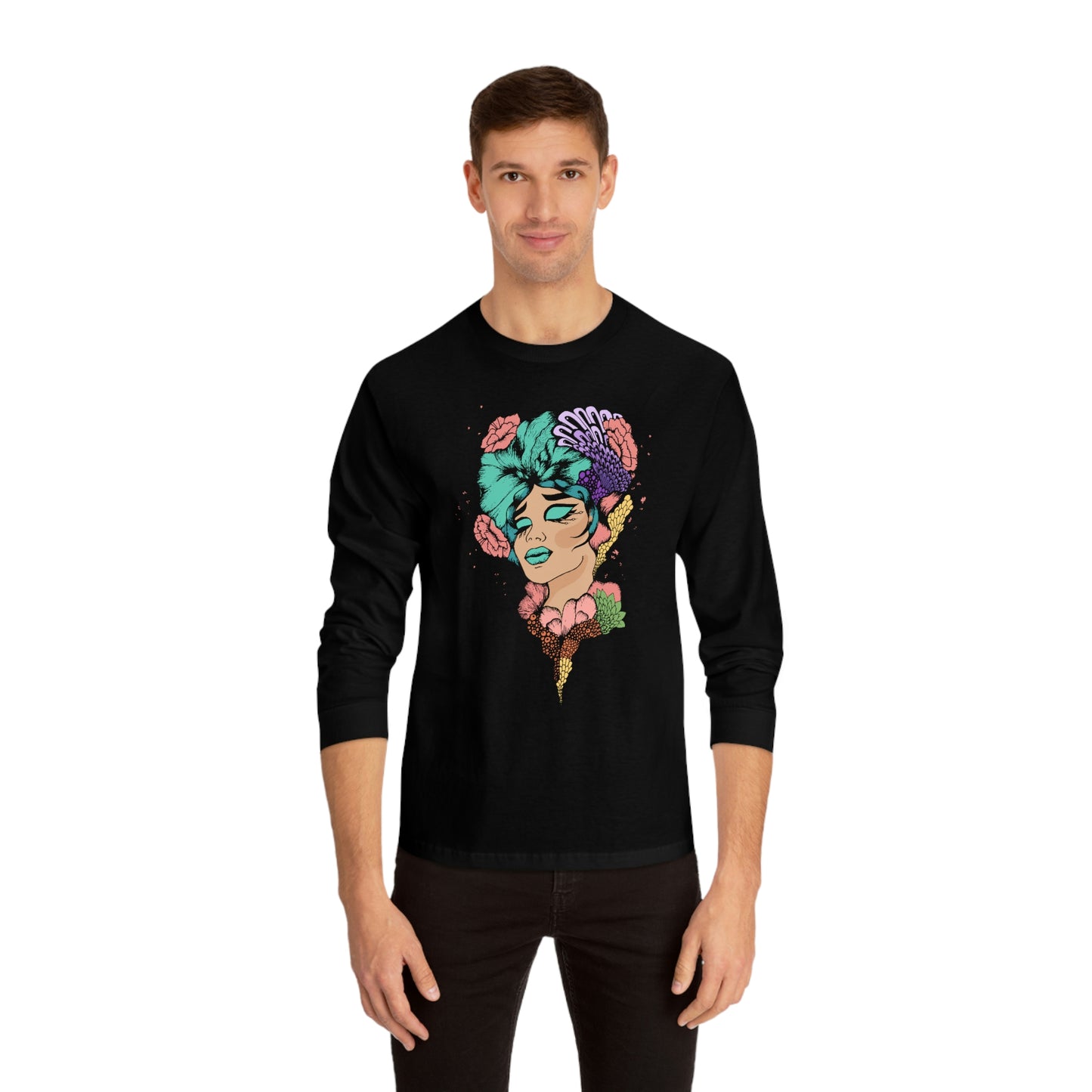 Floral Woman Alternate Unisex Classic Long Sleeve T-Shirt