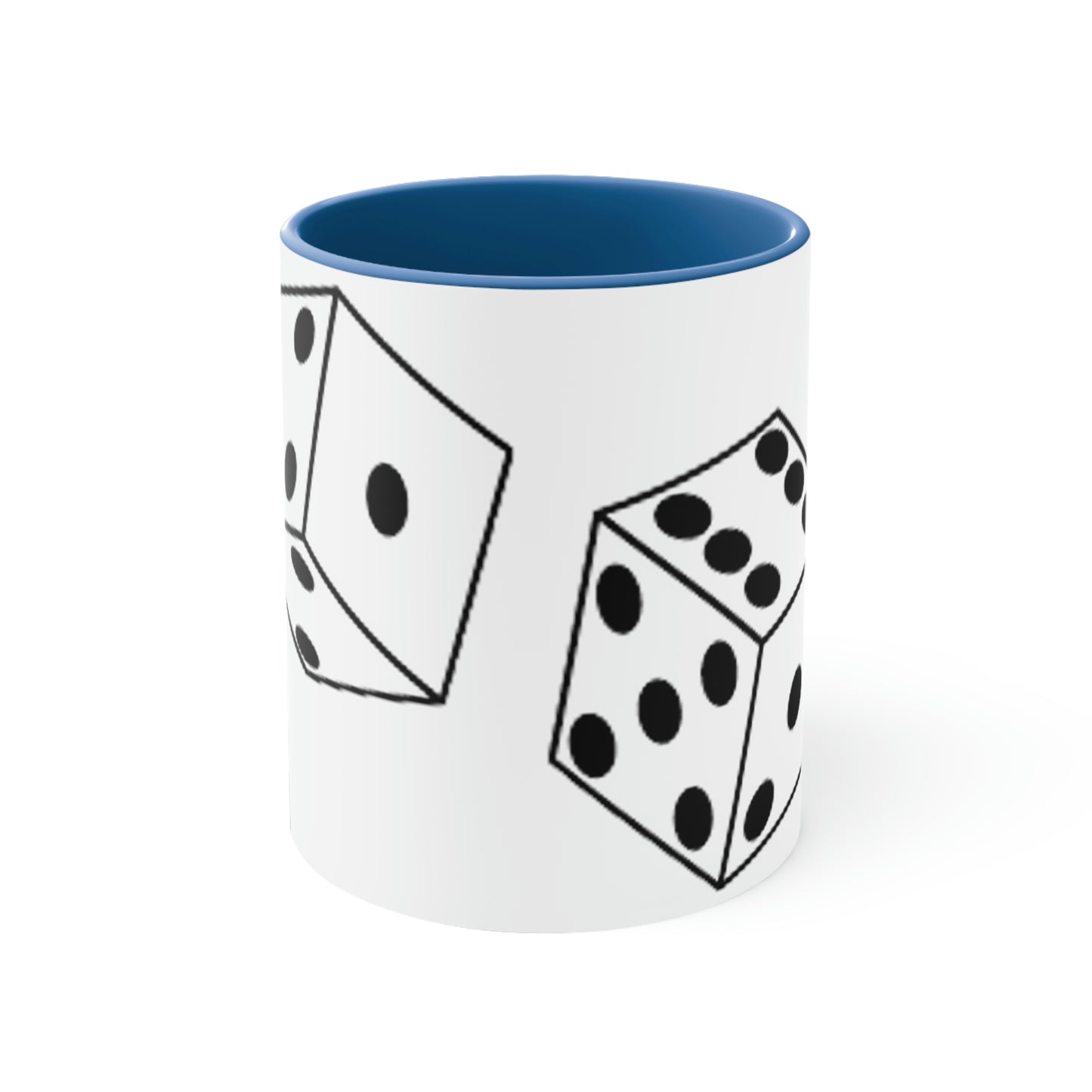 Dice Roll Accent Coffee Mug, 11oz