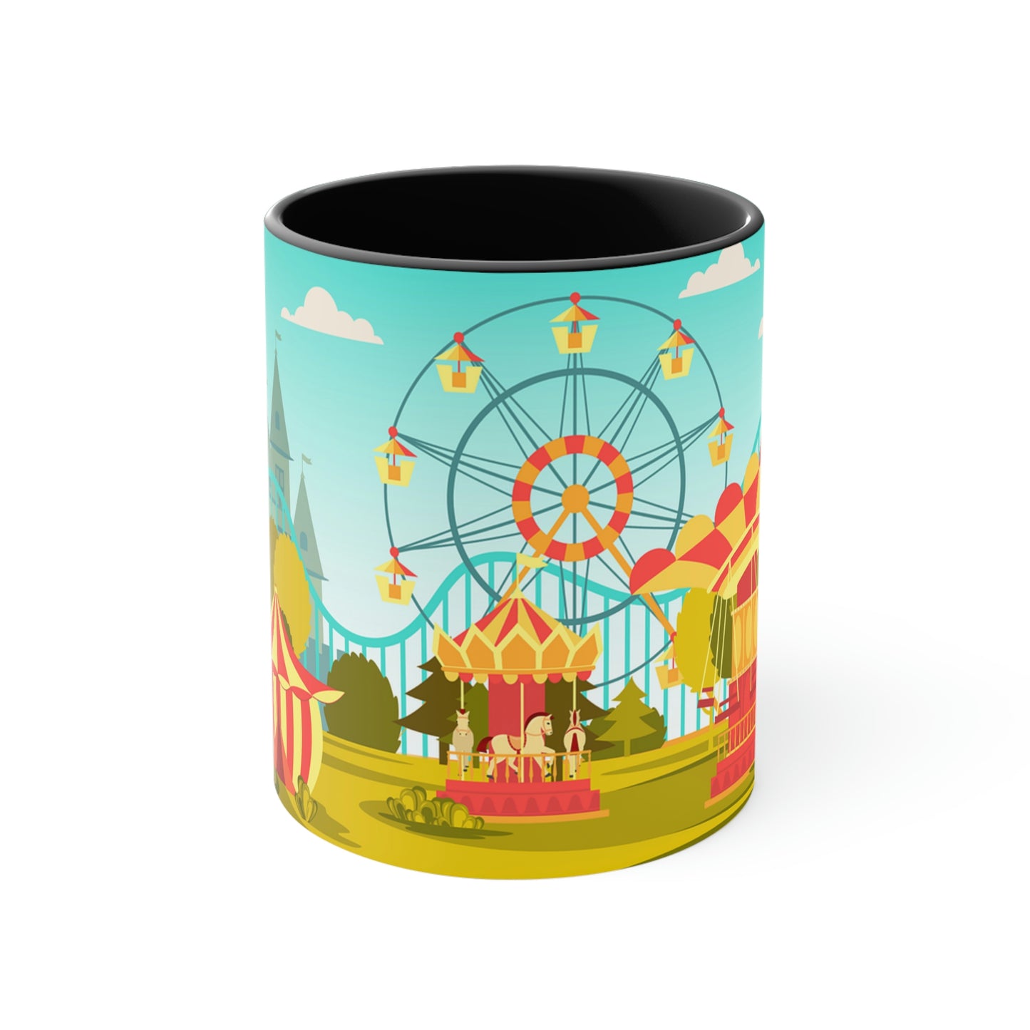 Amusement Park Accent Coffee Mug, 11oz