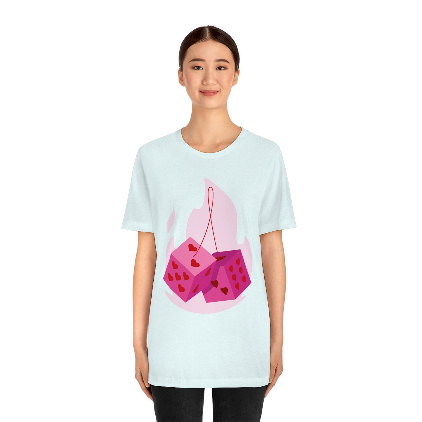 Dice Hearts Unisex Jersey Short Sleeve Tee