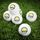 Yellow Mushroom 8 Bit Style Golf Balls, 6pcs