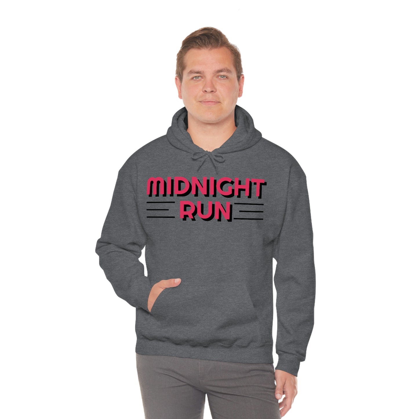 Midnight Run Retro Style Unisex Hooded Sweatshirt