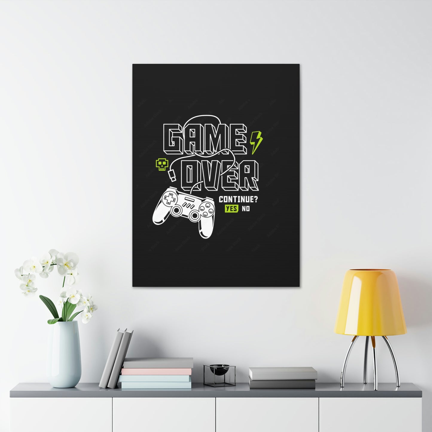 Game Over Canvas Gallery Wraps