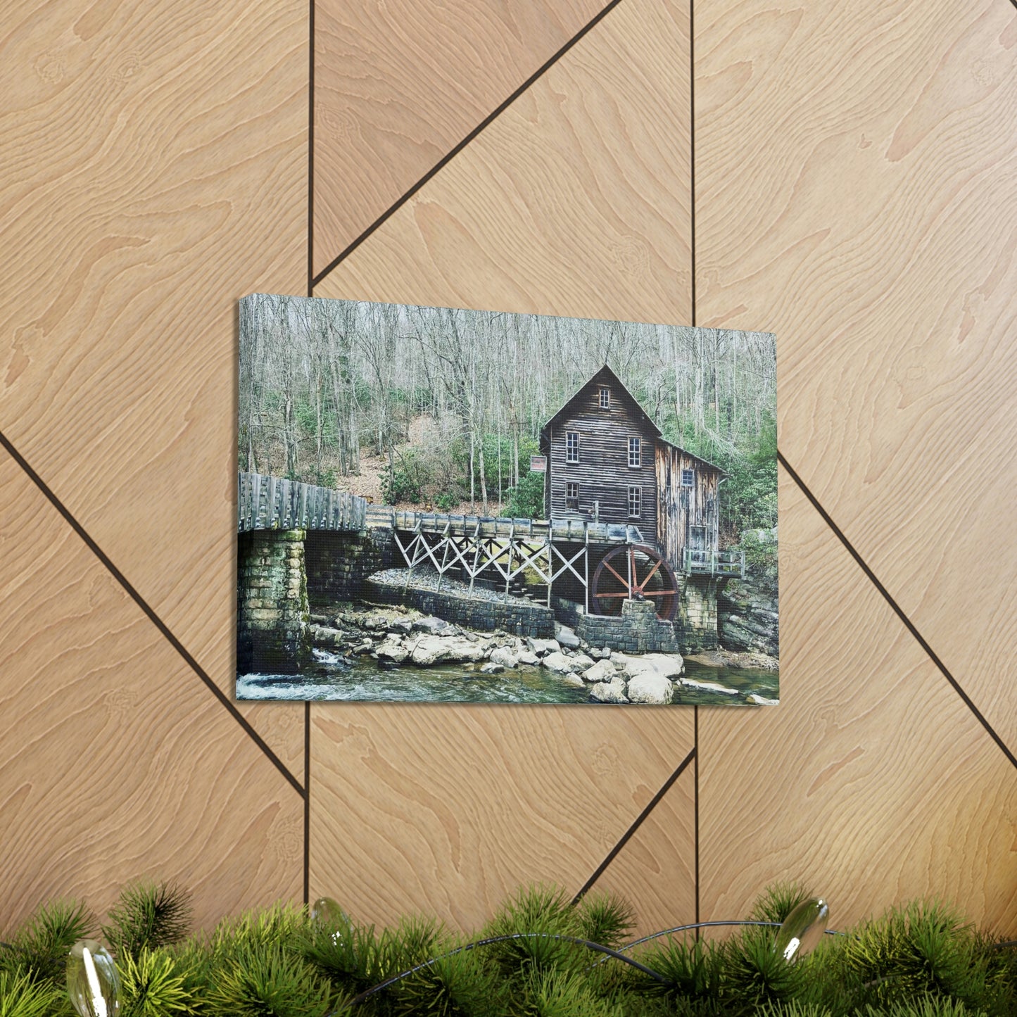 Grist Mill Scenic Canvas Gallery Wraps