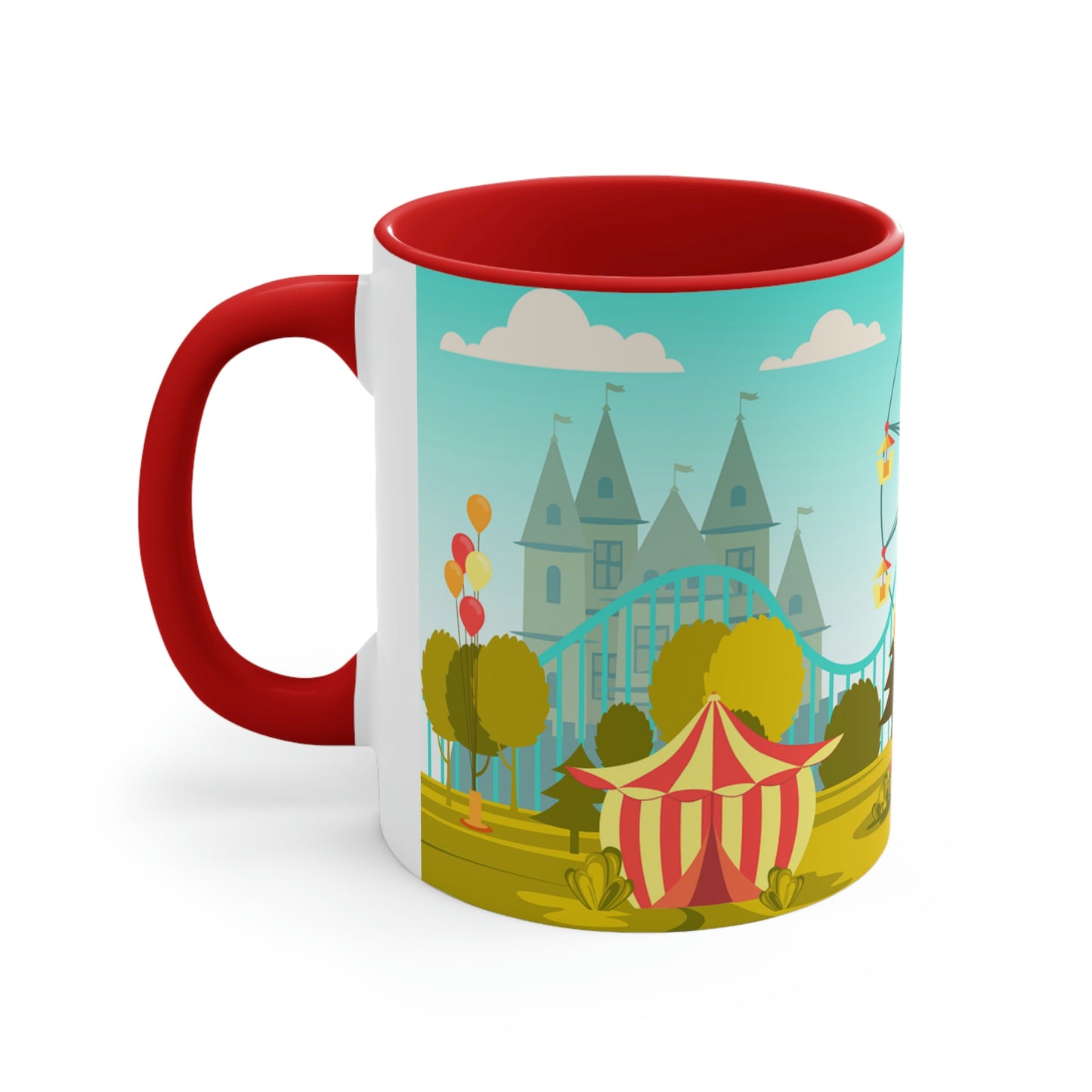 Amusement Park Accent Coffee Mug, 11oz